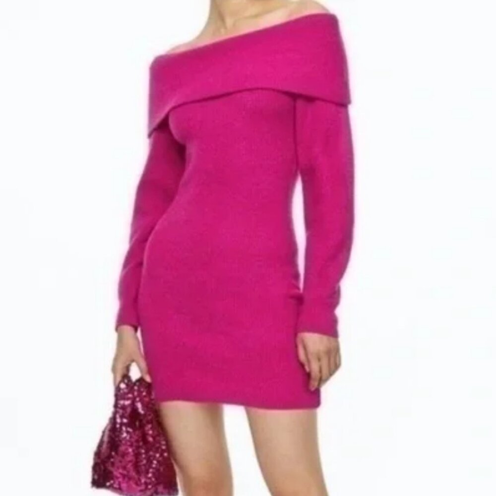 Pink sweater dress size medium